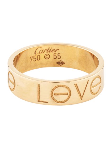 cartier love engraved ring